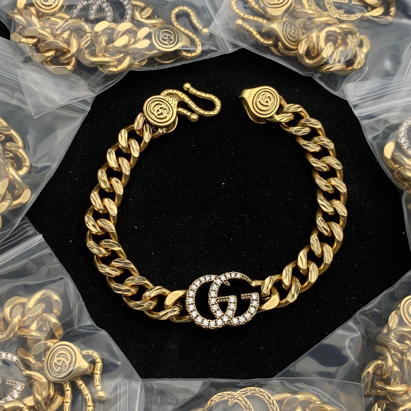 Chunky Cuban Link Logo Chain Set